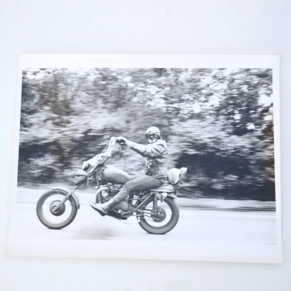Biker Fine Art Photograph Print Janine Gordon B/w Vintage Harley Davidson
